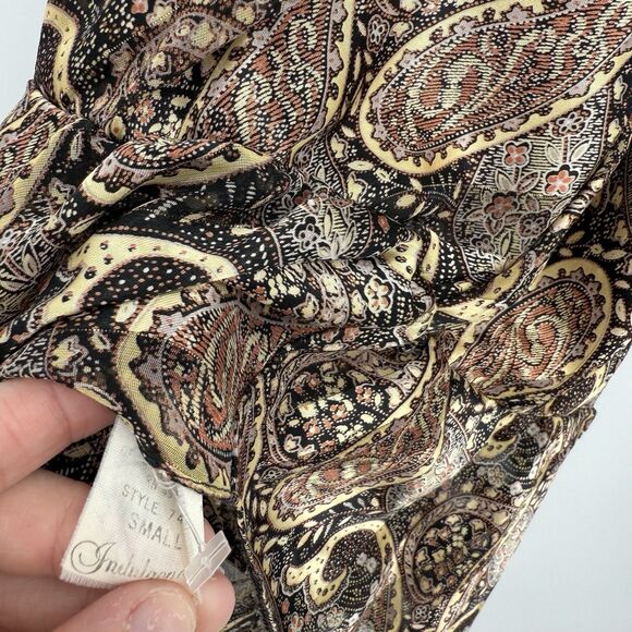 Indulgence Vintage Paisley Sleep Bodysuit One Piece Size Small - Picture 9 of 10